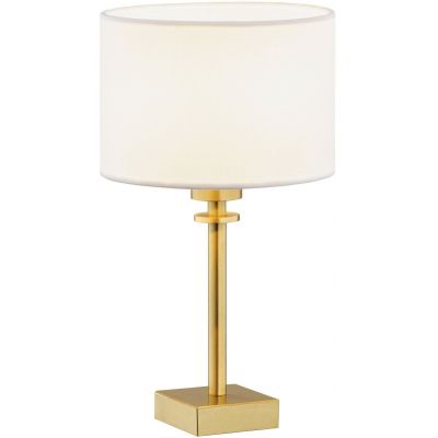 Argon Abbano lampa stołowa 1x15W biały/mosiądz szczotkowany 8047