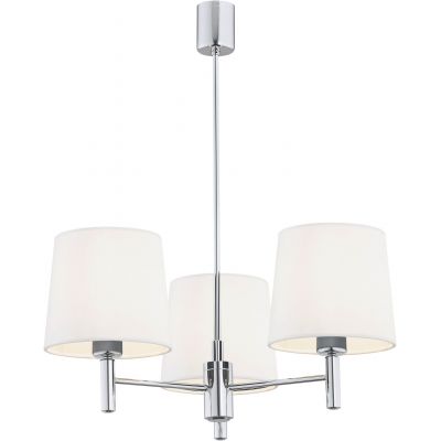 Argon Bolzano Plus lampa wisząca 3x15W biała/chrom 6114