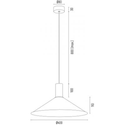 Argon Minori lampa wisząca 1x15W biały/mosiądz 4911