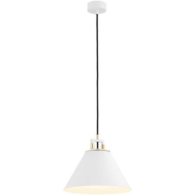 Argon Orte lampa wisząca 1x15W biały/mosiądz 4914