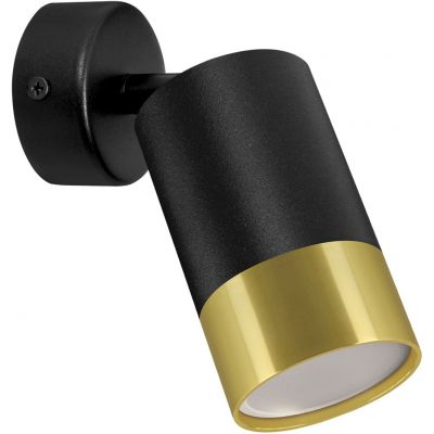 Strühm Puzon kinkiet 1x35 W czarny/złoty 04276