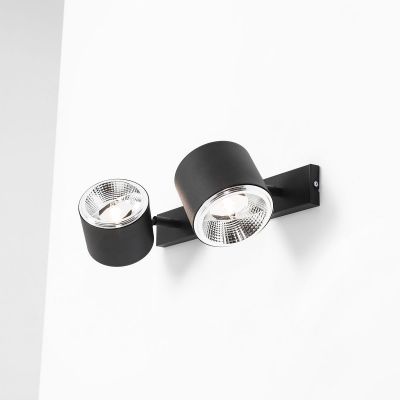 Aldex Bot kinkiet 2x35 W czarny 1047D