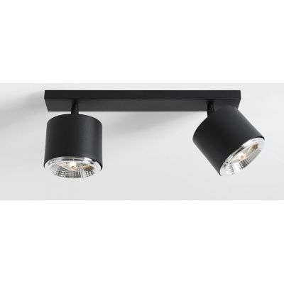 Aldex Bot lampa podsufitowa 2x35 W czarna 1047PL_H