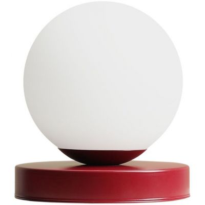 Aldex Ball lampa stołowa 1x10 W czerwona 1076B15_S