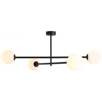 Aldex Pinne lampa podsufitowa 4x10 W czarna 1080PL_L1