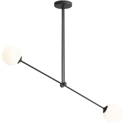 Aldex Ohio lampa podsufitowa 2x10 W czarna 1081PL_H1