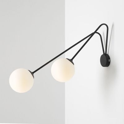 Aldex Holm kinkiet 2x10 W czarny 1082D1_L