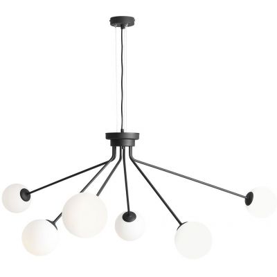 Aldex Holm lampa wisząca 6x10 W czarna 1082K1