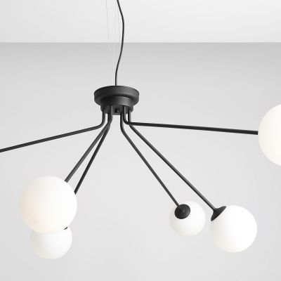 Aldex Holm lampa wisząca 6x10 W czarna 1082K1