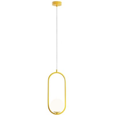 Aldex Riva lampa wisząca 1x10 W żółta 1086G14