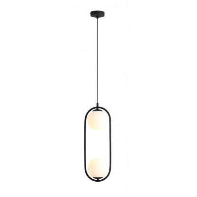 Aldex Riva lampa wisząca 2x40 W czarna 1086H1