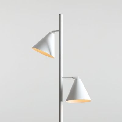 Aldex Form lampa stojąca 2x15 W biała 1108A_2