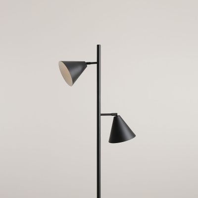 Aldex Form lampa stojąca 2x15 W czarna 1108A1_2