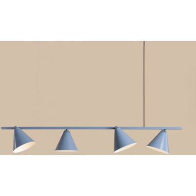 Aldex Form lampa wisząca 4x15 W niebieska 1108L16