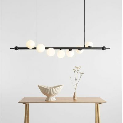 Aldex Wave lampa wisząca 7x10 W czarna 1115T1