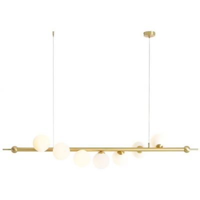 Aldex Wave lampa wisząca 7x10 W złota 1115T40