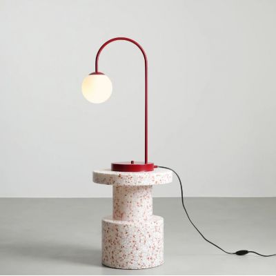 Aldex Una lampa stołowa 1x10 W czerwona 1116B15