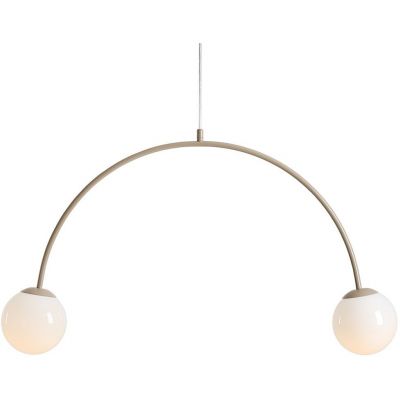 Aldex Una lampa wisząca 2x10 W beżowa 1116H17