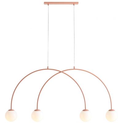 Aldex Una lampa wisząca 4x10 W koralowa 1116L11_S