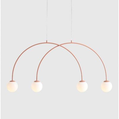 Aldex Una lampa wisząca 4x10 W koralowa 1116L11_S