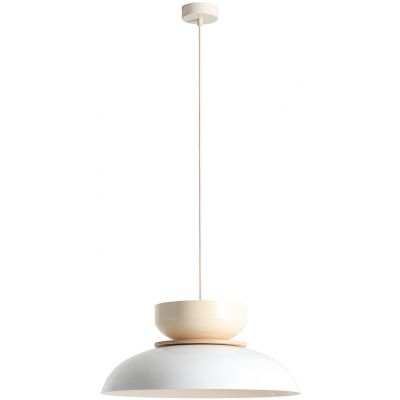 Aldex Aldo lampa wisząca 1x15 W biała/beżowa 1152G2_9_J