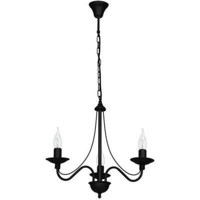 Aldex Róża lampa wisząca 3x10 W czarna 397E_1