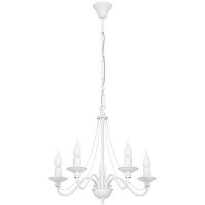 Aldex Róża lampa wisząca 5x10 W biała 397F