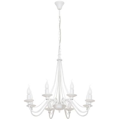 Aldex Róża lampa wisząca 8x10 W biała 397P