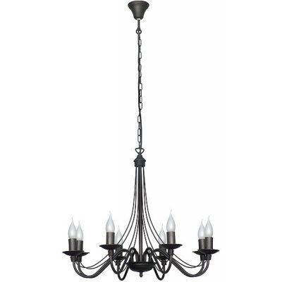 Aldex Róża lampa wisząca 8x10 W czarna 397P1