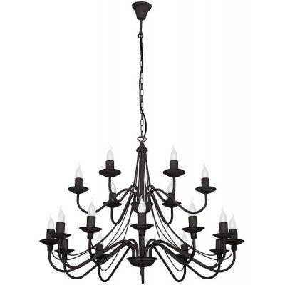 Aldex Róża lampa wisząca 18x10 W czarna 397S1