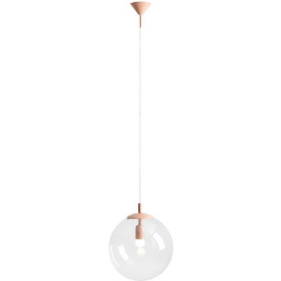 Aldex Globe lampa wisząca 1x15 W różowa 562G11