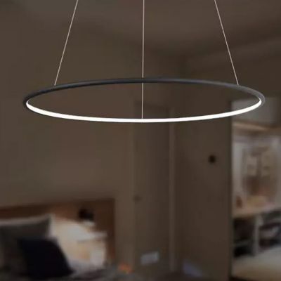 Altavola Design Ledowe Okręgi lampa wisząca 1x43W LED czarna LA073/P_80_in_4k_43W_black