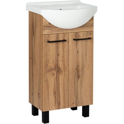 Astor Lupo Wotan umywalka z szafką 46 cm dąb AM-LUD-453-2N