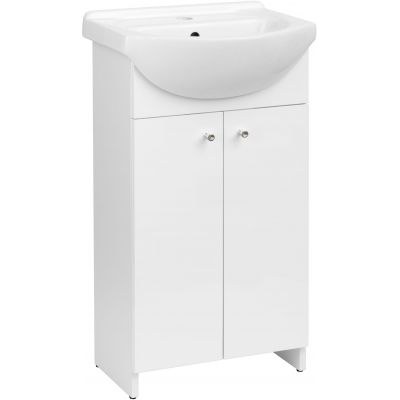 Astor Pik umywalka z szafką 46 cm białą AM-PIK-452-27