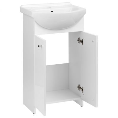 Astor Pik umywalka z szafką 46 cm białą AM-PIK-452-27