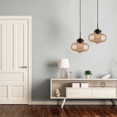 Altavola Design London Loft lampa wisząca 1x40W bursztynowa/czarna LA005/P_amber