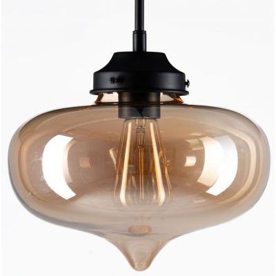 Altavola Design London Loft lampa wisząca 1x40W bursztynowa/czarna LA005/P_amber