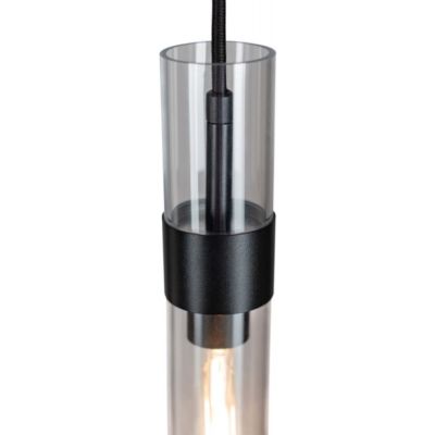 Altavola Design Pure lampa wisząca 1x6 W czarna-przezroczysta LA013/P