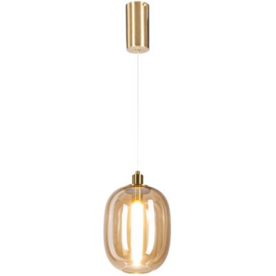Altavola Design Polar lampa wisząca 1x6 W złota-bursztynowa LA019/P_amber