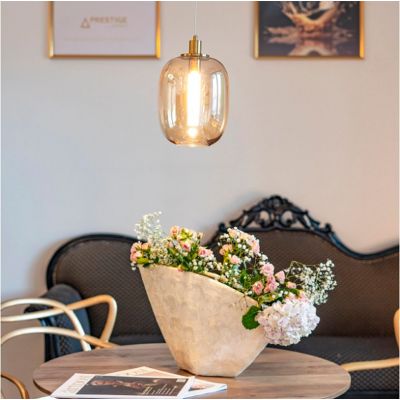 Altavola Design Polar lampa wisząca 1x6 W złota-bursztynowa LA019/P_amber