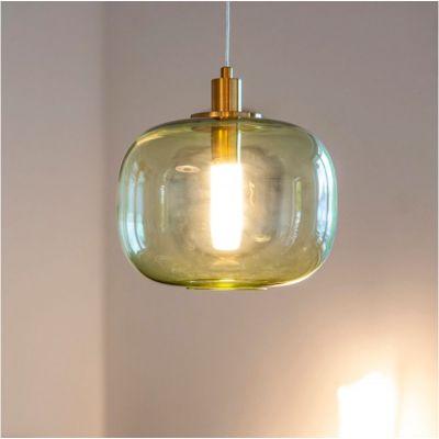 Altavola Design Polar lampa wisząca 1x6 W zielona-złota LA019/P_green
