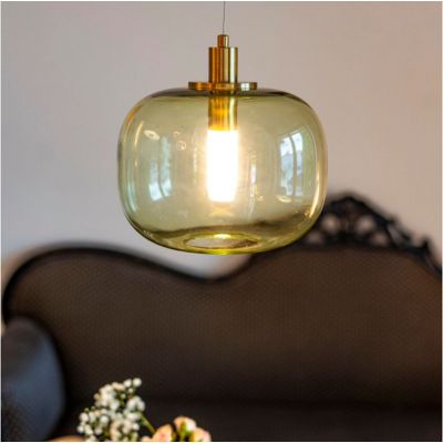 Altavola Design Polar lampa wisząca 1x6 W zielona-złota LA019/P_green