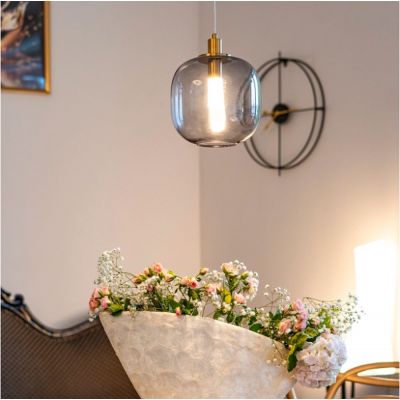 Altavola Design Polar lampa wisząca 1x6 W przydymiona-złota LA019/P_grey