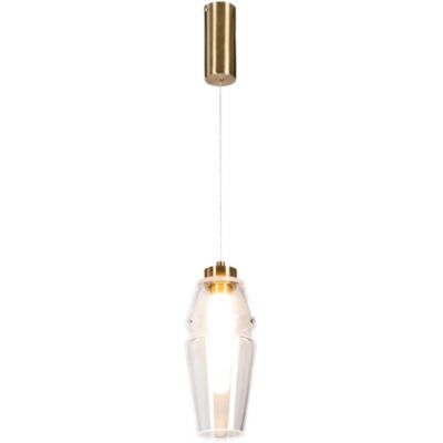 Altavola Design Opal lampa wisząca 1x6 W przezroczysta-złota LA025/P_clear