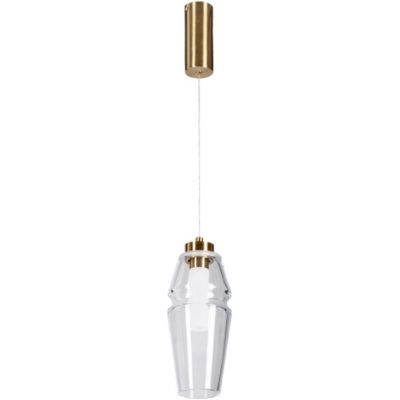 Altavola Design Opal lampa wisząca 1x6 W przezroczysta-złota LA025/P_clear