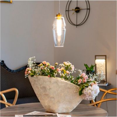 Altavola Design Opal lampa wisząca 1x6 W przezroczysta-złota LA025/P_clear