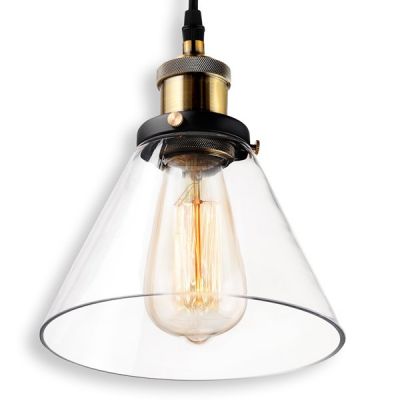 Altavola Design New York Loft lampa wisząca 1x60W mosiądz/przezroczysty LA034/P