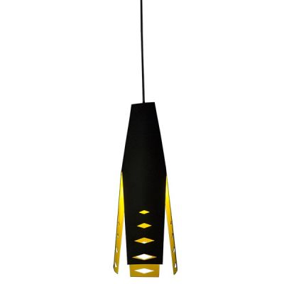 Altavola Design Origami lampa wisząca 1x40W czarny/żółty LA044/P_black-yellow