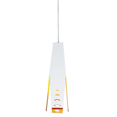 Altavola Design Origami lampa wisząca 1x40W biały/pomarańczowy LA044/P_white-orange