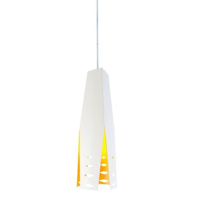 Altavola Design Origami lampa wisząca 1x40W biały/pomarańczowy LA044/P_white-orange